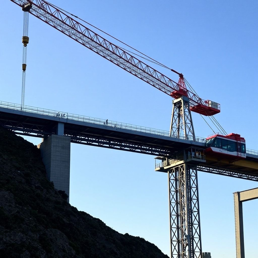 Установка мостового крана Установка мостового крана